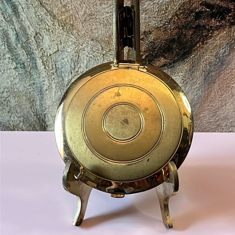Vintage Dorothy Gray Makeup Compact Goldtone Lipstick Powder